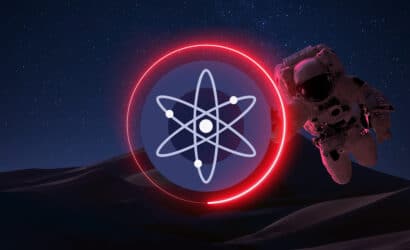 cosmos atom cryptocurrency. atom coin growth chart on the exchange, chart