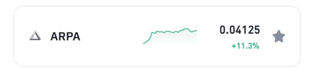 arpa/usdt'de yükseliş trendleri